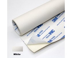 Zelfklevend Kunstleer - Ivory - 20x30cm - 3M Sticker - Reparatiedoek - Reparatie - Snel & Eenvoudig - Slijtvast - Leer reparatie - leersticker - Sticker - meubelreparatie - Plakbaar kunstleer