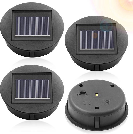 YAOBLUESEA 6 stuks solarlampen voor buiten en tuin, waterdichte led