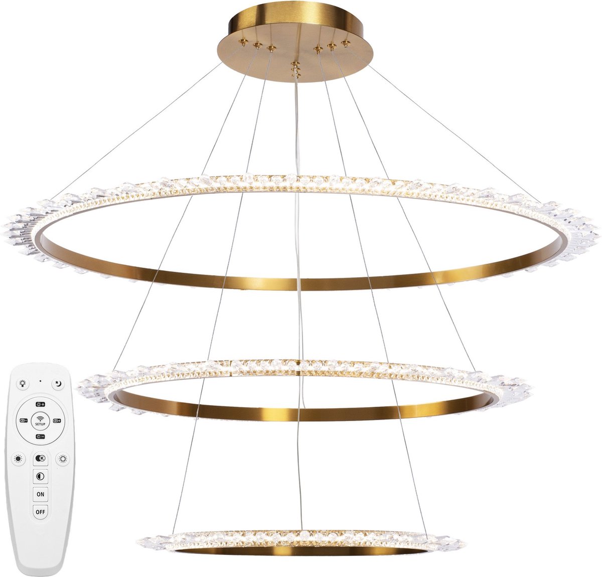 Toolight App1609-3C Hanglamp Goud 0X0X0Cm