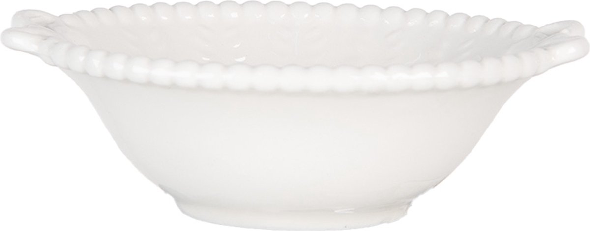 Clayre & Eef Kom 25 ml Wit Keramiek Vlinders