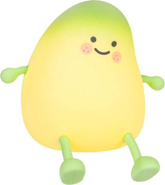 BimbelBoo® Oplaadbaar Nachtlampje Baby - Met timer en dimfunctie - 9 x 9 x 9.5cm - Mango