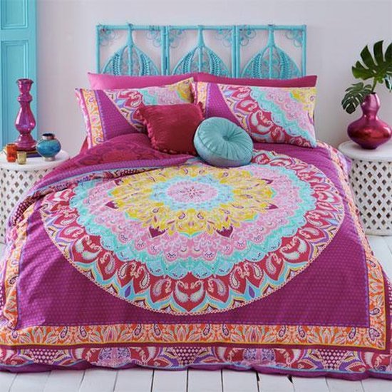 Homescapes Beddengoedset, 3-delig, dekbedovertrek 200 x 200 cm met kussenslopen 48 x 74 cm, crème/vanille, 100% puur Egyptisch katoen, draaddichtheid 200, percale beddengoed