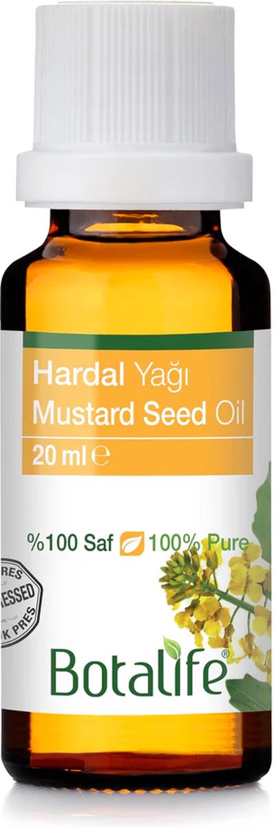 Botalife - Mosterdolie -Koudgeperste Olie - 100% Puur & Natuurlijk - Mustard Seed Oil - 20 ml