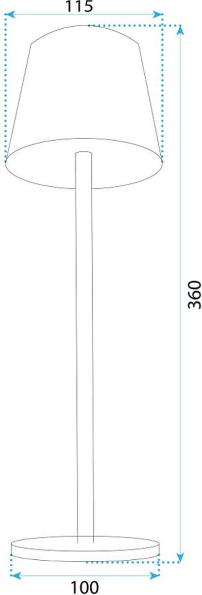 Toolight App1365-T Nachtlamp Zwart 36X11,5X36Cm van Toolight — afbeelding 3