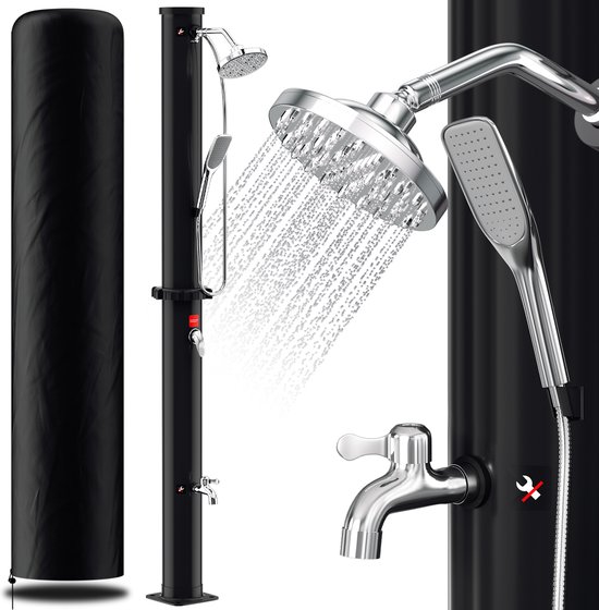 Izrielar Douche Solaire de Jardin 20 l 220 cm avec Robinet de Douche à