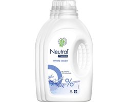 Neutral Wit Parfumvrij - 60 wasbeurten - Wasmiddel - 3 stuks - Voordeelverpakking