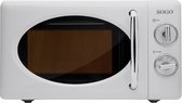 Bol.com SOGO Retro Magnetron Vrijstaand - 20 liter - Met Timer en Ontdooifunctie - 5 Vermogensstanden - 700 watt - Wit aanbieding
