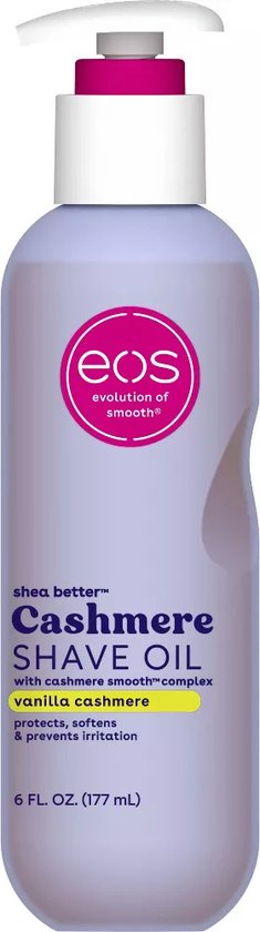 Eos Cashmere Shave Oil met vanille en kasjmier, 177 ml