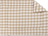BINK Bedding Boxkleed Blok Beige 80 x 100 cm - vulling fiberfill 400 grams - speelkleed - parklegger - katoen