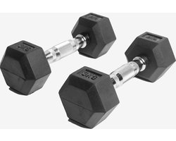 AJ-Sports Hex Dumbells 3kg - 2 x 3 kg Dumbell - Gewichten - Dumbells set - Gewichten set - Halterset - Fitness gewichten - Krachttraining - Fitness