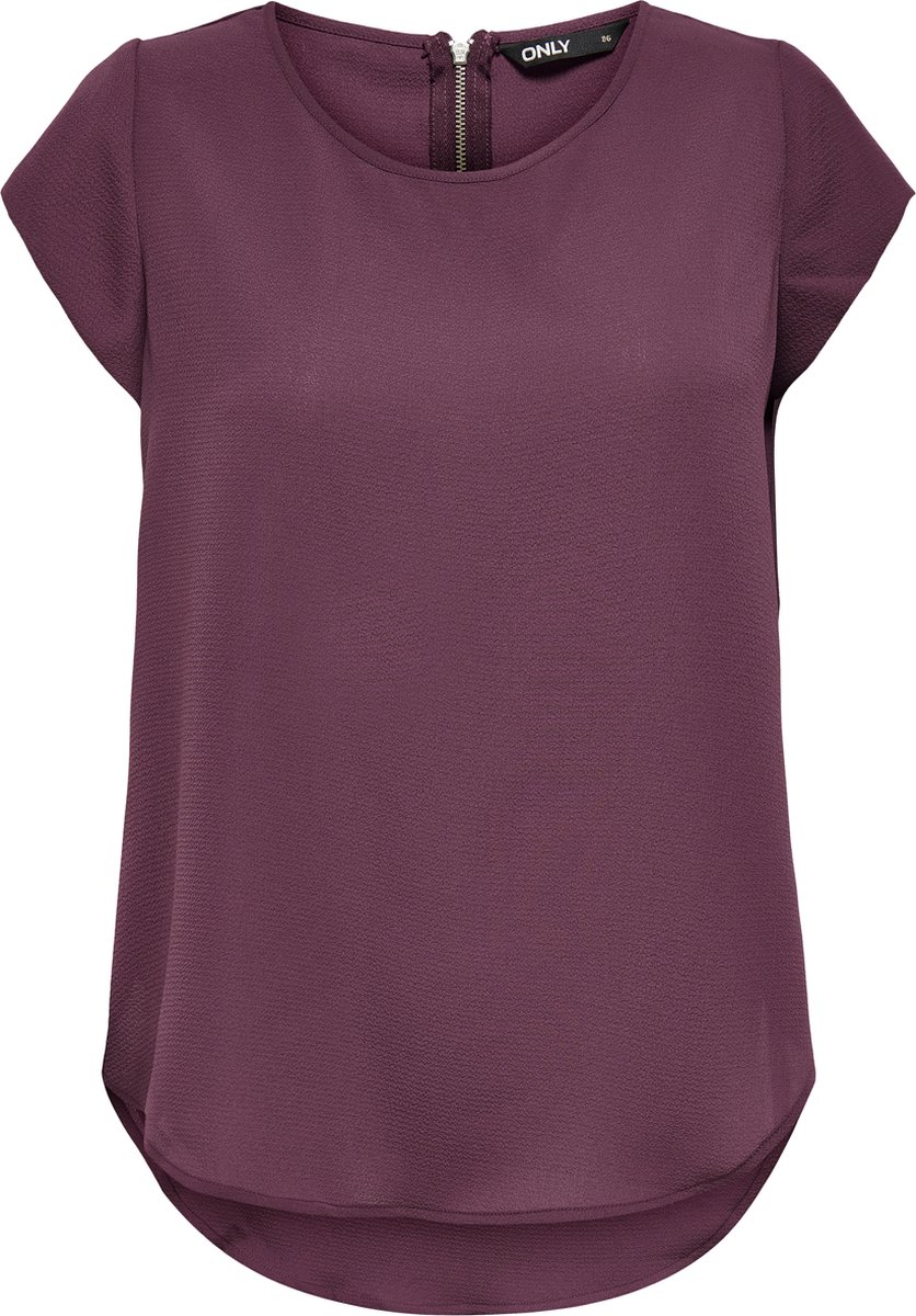 ONLY - ONLVIC S/S SOLID TOP NOOS WVN - Dames - Blouses