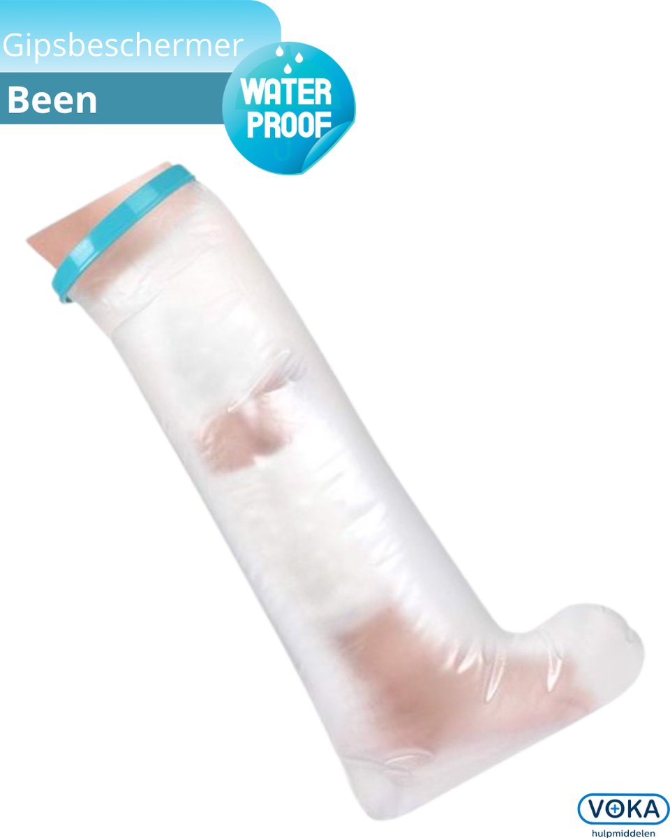 Gipsbeschermer douche - Douchehoes - Gips hoes voor heel Been - Shower cover - 100% waterdicht - waterdicht - 1 stuk - Houd het gips droog - Gipshoes voor been - Douchegips - Water beschermer - Herstel - Fysio- Drooghoud plastic