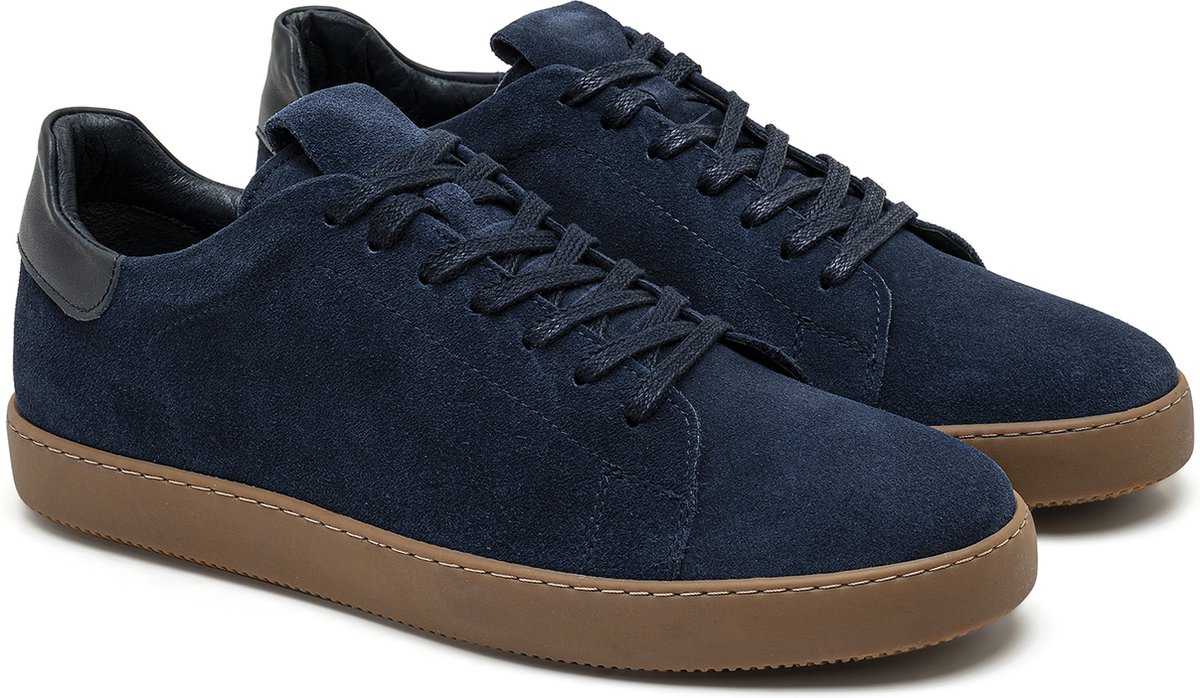 Desa Lage schoen Leer Marineblauw Mannen Schoenpunt: Ronde Maat: 40 EU