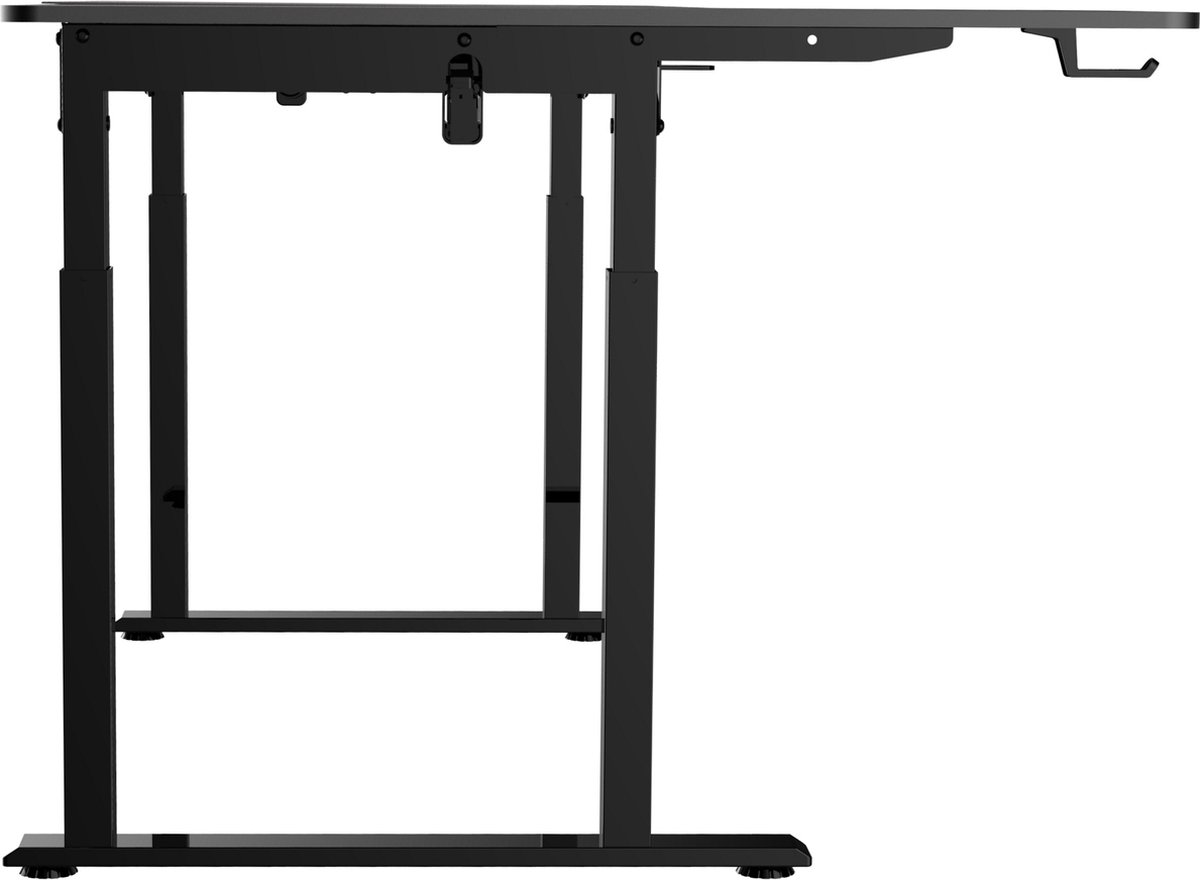 TheBestOf Furniture Bureau zit sta elektrisch hoogte verstelbaar- hoekbureau L vormig - game bureau