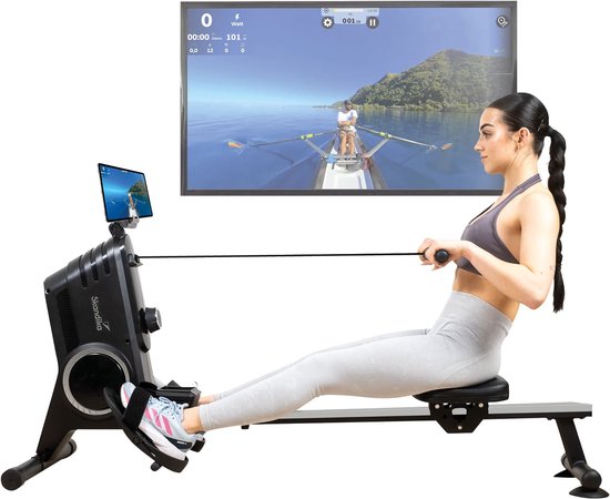 Skandika Oxford Pro Roeitrainer Magnetisch Zwart 120 kg