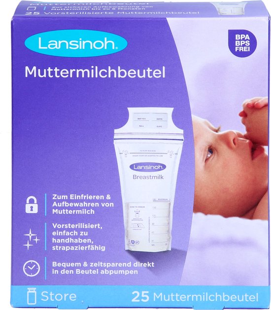 Lansinoh - Bewaarzakjes voor borstvoeding 25 stuks van Lansinoh — afbeelding 5
