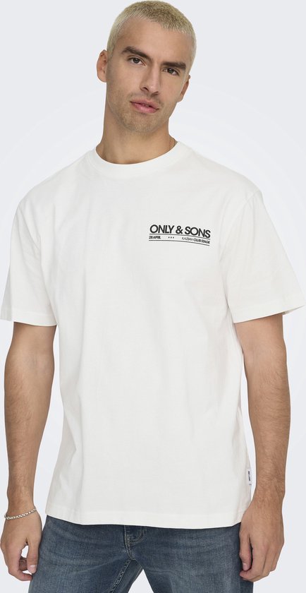 T-shirt Only & Sons Onskazbah Print Rlx Ss Tee 22033751 Cloud Dancer/kazbah Clo Hommes Taille - L