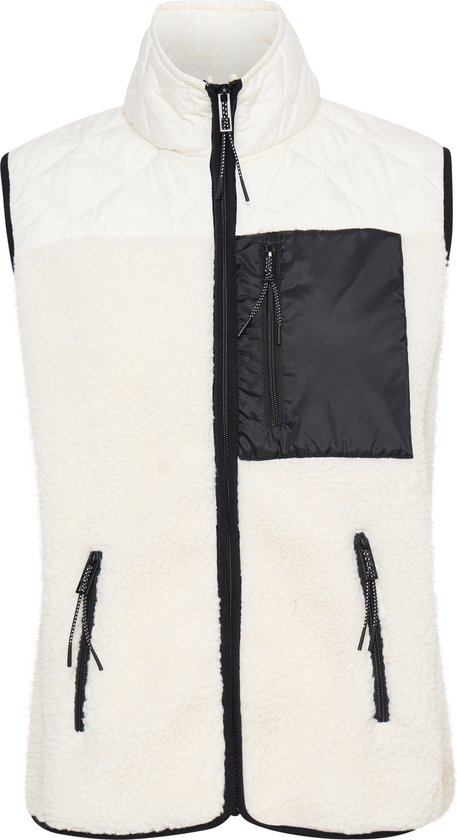 Zeagoo Vest voor dames, kort, mouwloos, gewatteerd vest, herfst, licht, vest, gilet, warme winterjas, opstaande kraag, vest met ritssluitingen, S-XXL, zwart, S Zeagoo Vest voor dames, kort, mouwloos, gewatteerd vest, herfst, licht, vest, gilet, warme winterjas, opstaande kraag, vest met ritssluitingen, S-XXL, zwart, S