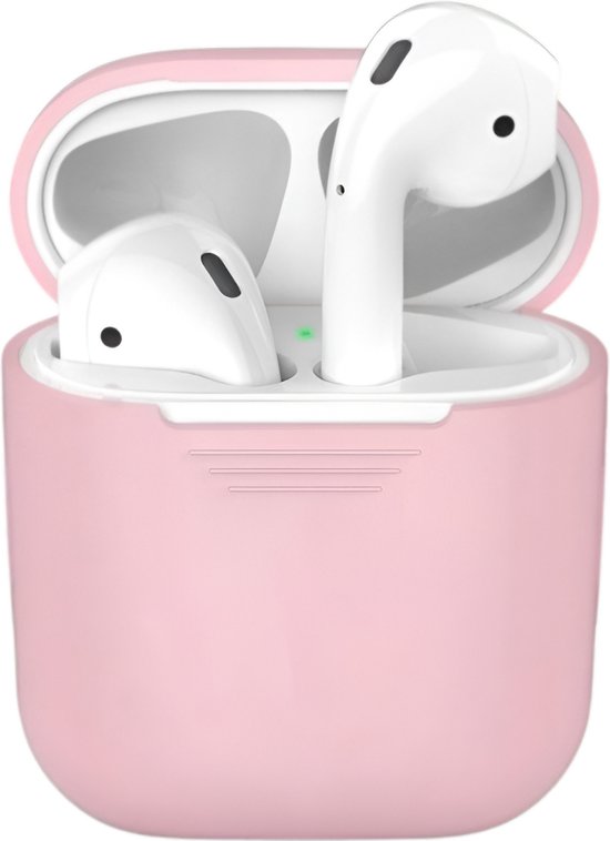 Studio Air® Airpods 2 Hoesje - Soepele Siliconen Case ook geschikt voor Airpods 1 - Roze