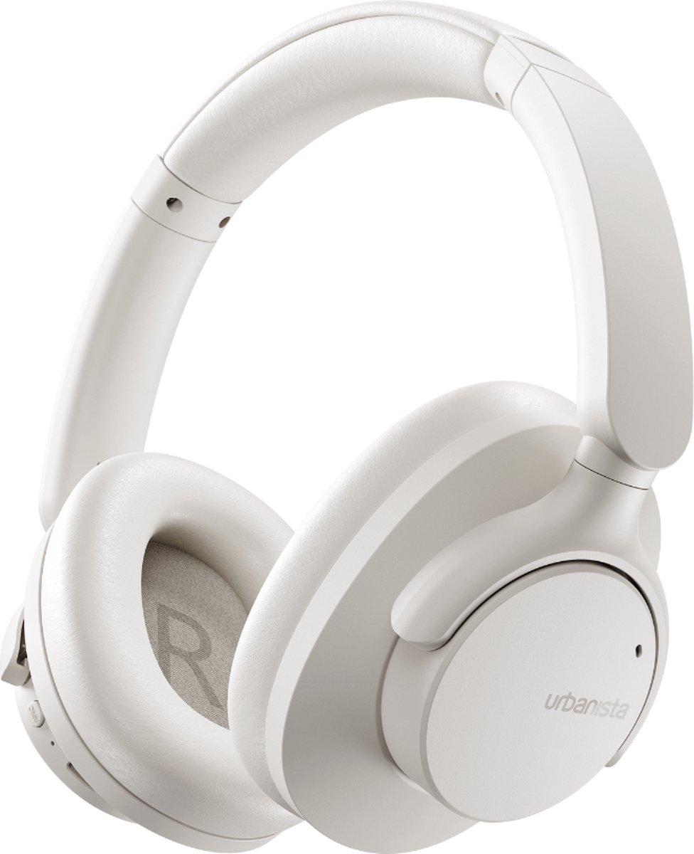 Urbanista Valencia Draadloze Koptelefoon Over-Ear – Active Noise Cancelling – 50u Batterijduur – Wit