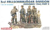Dragon Modelbouwpakket Militaire voertuigen - 6143 Duitse Soldaten WWII - 3rd Fallschirmjäger Division - Ardennes 1944 - Deel 2 - 4 Figuren Plastic - 1:35 - Modelbouw