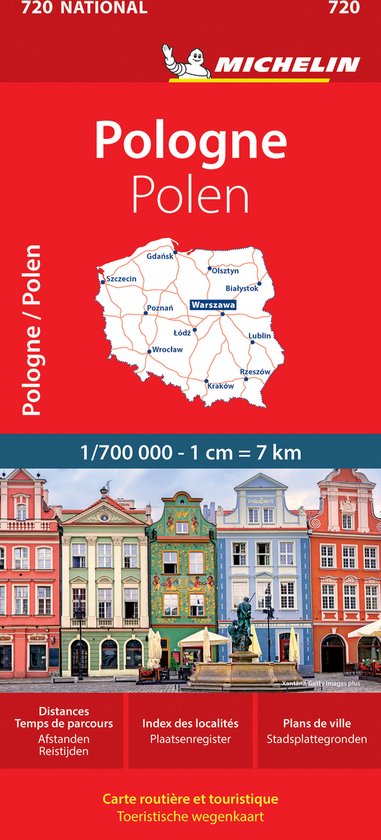 Michelin 720 Wegenkaart Polen - cover