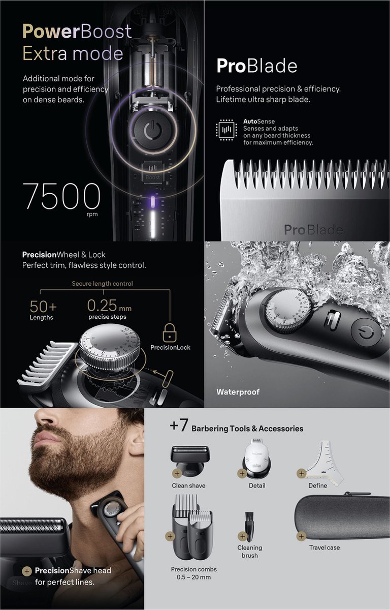 Braun Series 9 BT9520 Baardtrimmer thumbnail 8