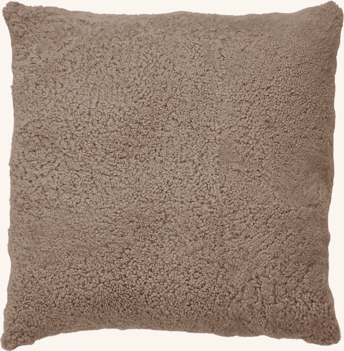 Sheepskin House Maxi Float kussen - Korte Wol - 90x90 cm Taupe