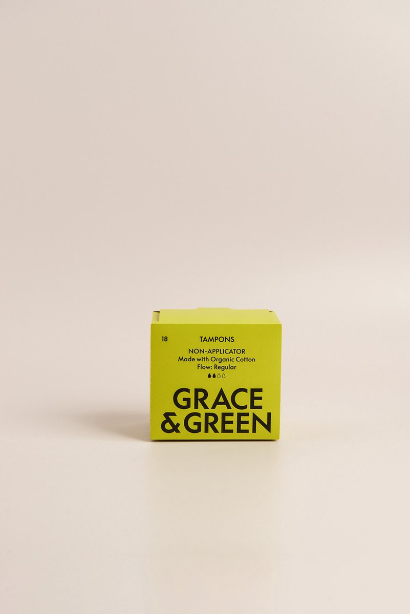 Goedkoopste Grace - Green Organisch Katoen Tampons - Normaal - Natuurlijk Absorberend - Klinisch Getest - Comfortabele Pasvorm