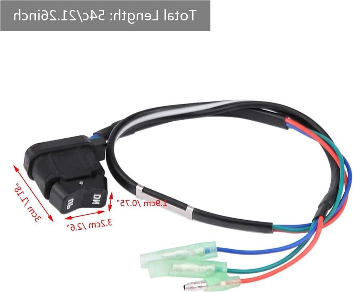 Trim schakelaar voor Power Tilt - Outboard Remote Control Box 87-18286A43 .