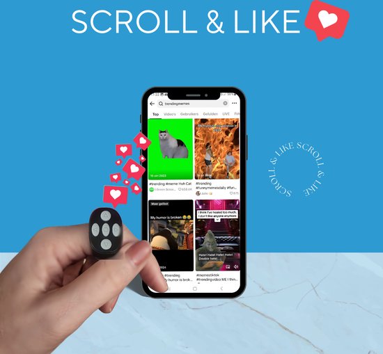 Tiktok Afstandsbediening - Zwart - Maak je carrière compleet