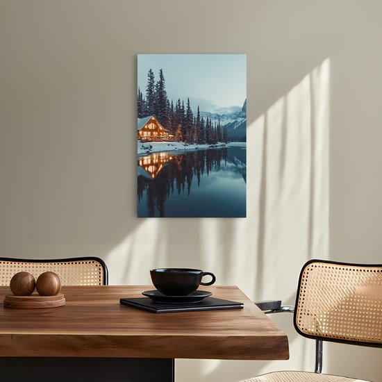 Saammp Canvas Schilderij - Natuur - Kanos- landschap - 50x70 - Foto op canvas - Wanddecoratie - Muurdecoratie Woonkamer - Slaapkamer decoratie - Canvas Print