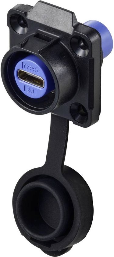 TRU COMPONENTS TC-12770468 USB-C-inbouwbus, 4-gats flens 1 stuk(s) | bol