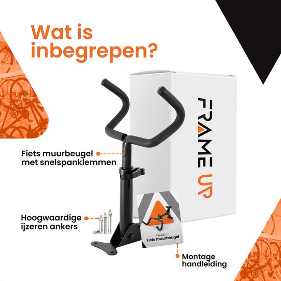 Fiets Ophangsysteem – Fiets muurbeugel - fiets haak - fiets ophangbeugel - fietsrek - Race fiets - Mountainbike - Max belading 45kg