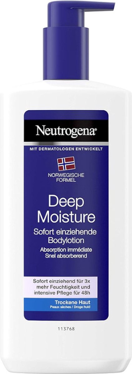 Goedkoopste Neutrogena Deep Moisture Fast Absorbing Body Lotion - 400 ml (voor droge huid