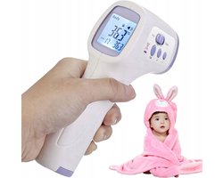 Lumors infrarood thermometer-Digitale Infrarood Thermometer – Warmtemeter-Luxe Thermometer - Oorthermometer - Koortsthermometer - Infrarood - Voor Volwassenen, Kinderen en Baby's-2-in-1 infrarood babythermometer 2-in-1 infrarood-Infrarood Thermomet