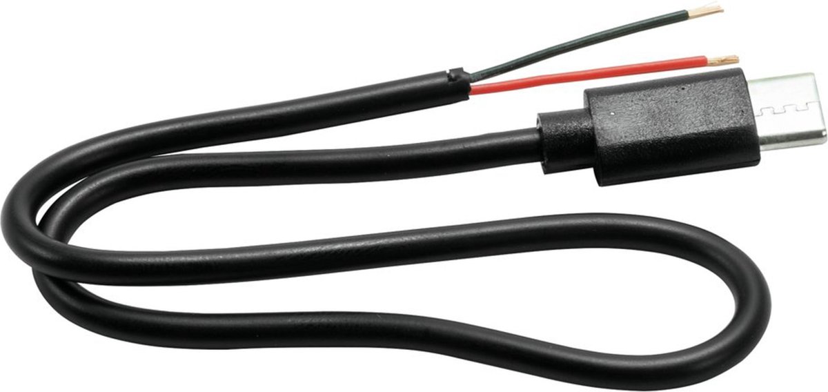 Omnitronic Kabel USB-C auf 2x offene Kabelenden 30cm - Audiokabel