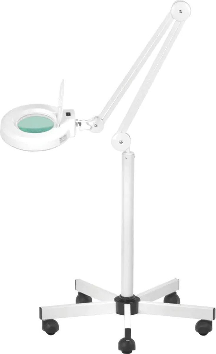 S5 LED Loeplamp met Statief Wit – Professionele Loeplamp voor Manicure, Wimpers en Precisiewerk met Instelbaar Licht