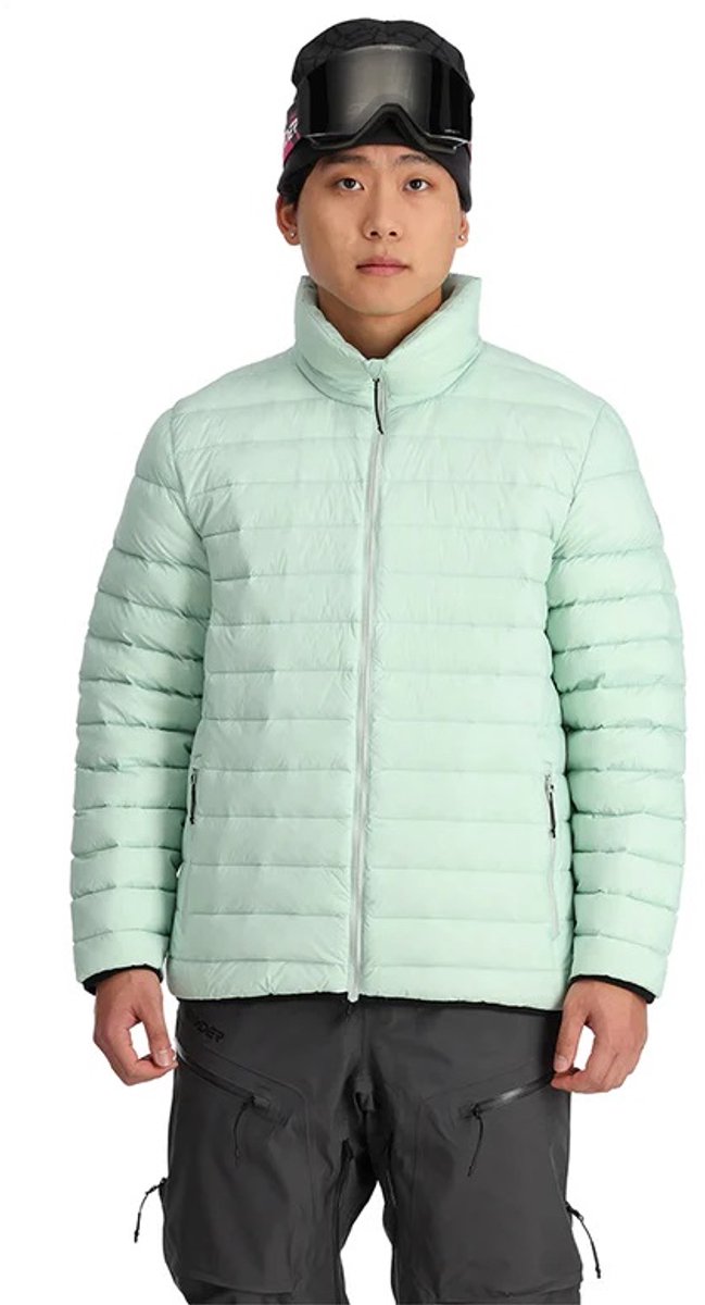 Spyder Heren Sanction Hooded Down jacket Omkeerbaar Wintergreen