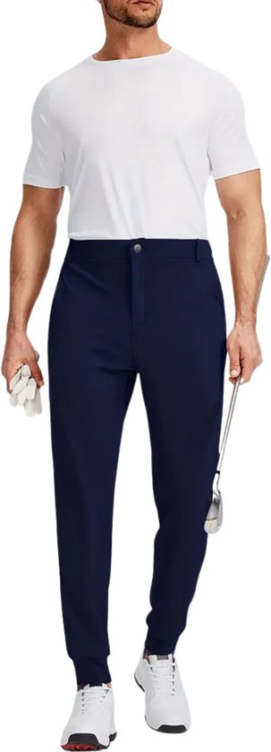 Bovista Golfbroek Heren - Golfkleding - Golfen - Golf Accessoires - Nette Pantalon - Marineblauw S - Maat 46