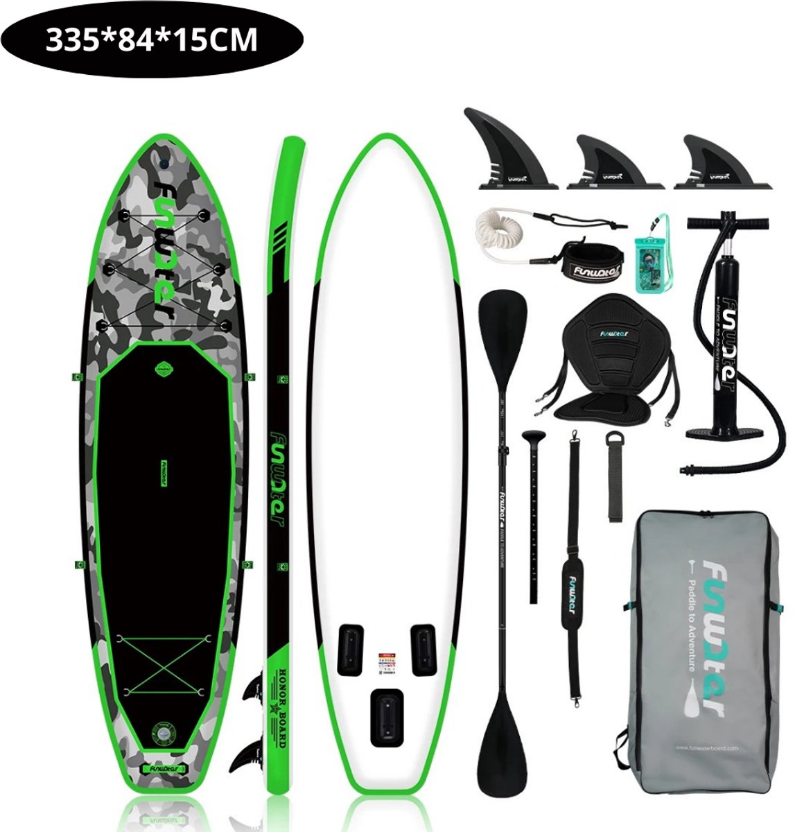 Livano Sup Board - Opblaasbaar - Supboard - Sup Boards - Paddle - Kayak - Inclusief Accessoires - 330cm
