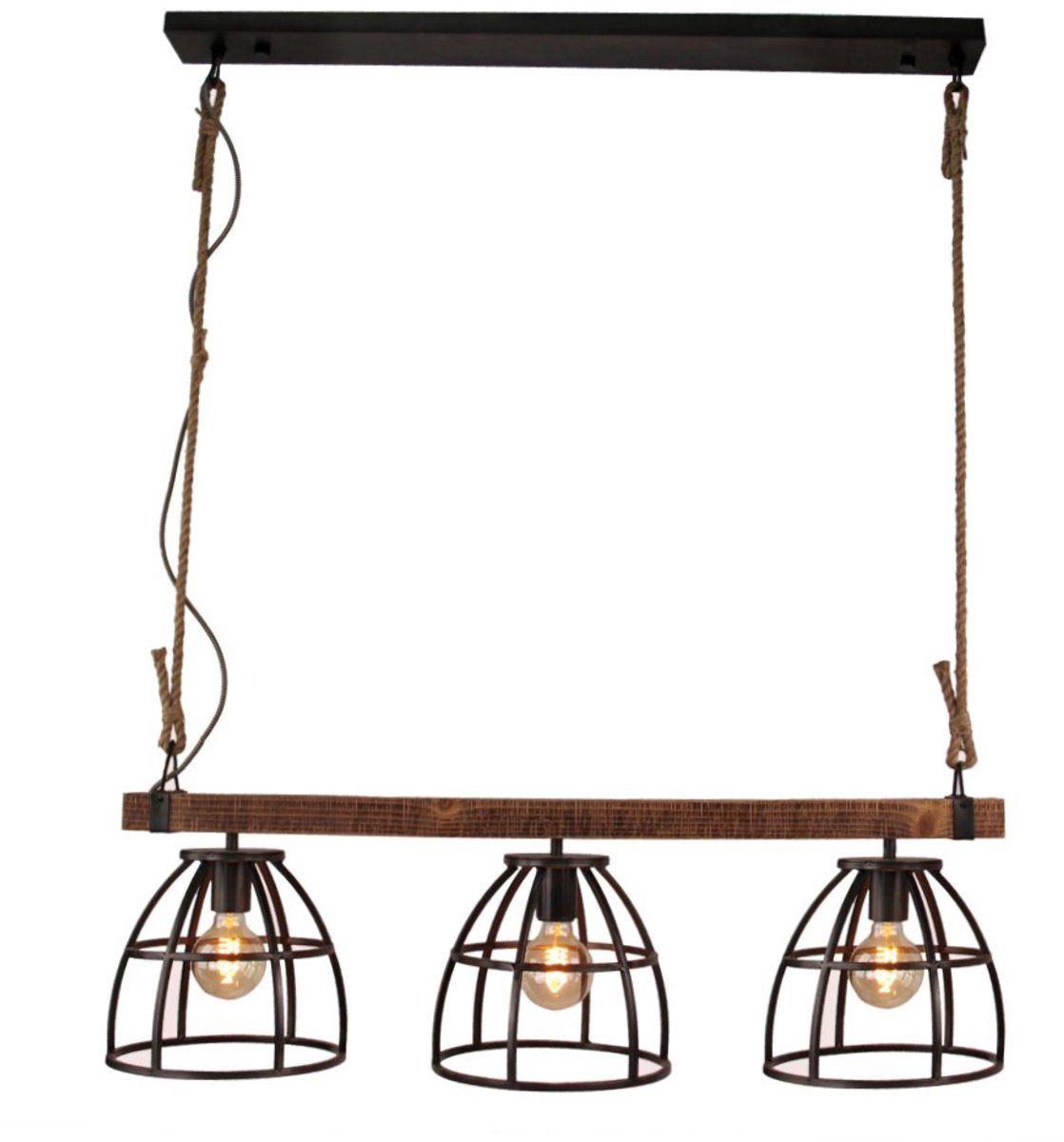 Chericoni Aperto Hanglamp - 3 lichts - Ø 25 cm - Zwart