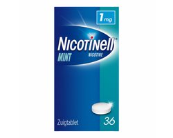 Nicotinell Mint 1 mg zuigtablet - stoppen met roken - 36 stuks