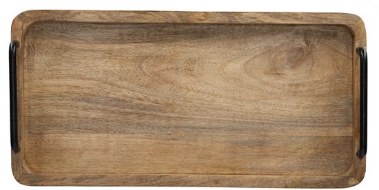 Houten Dienbladen, Rond Dienblad Houten Dienblad Vintage Dienblad voor Ontbijt Thee Salontafel Decoratief Dienblad voor Fruit Snoepvoedsel Woondecoratie(33cm