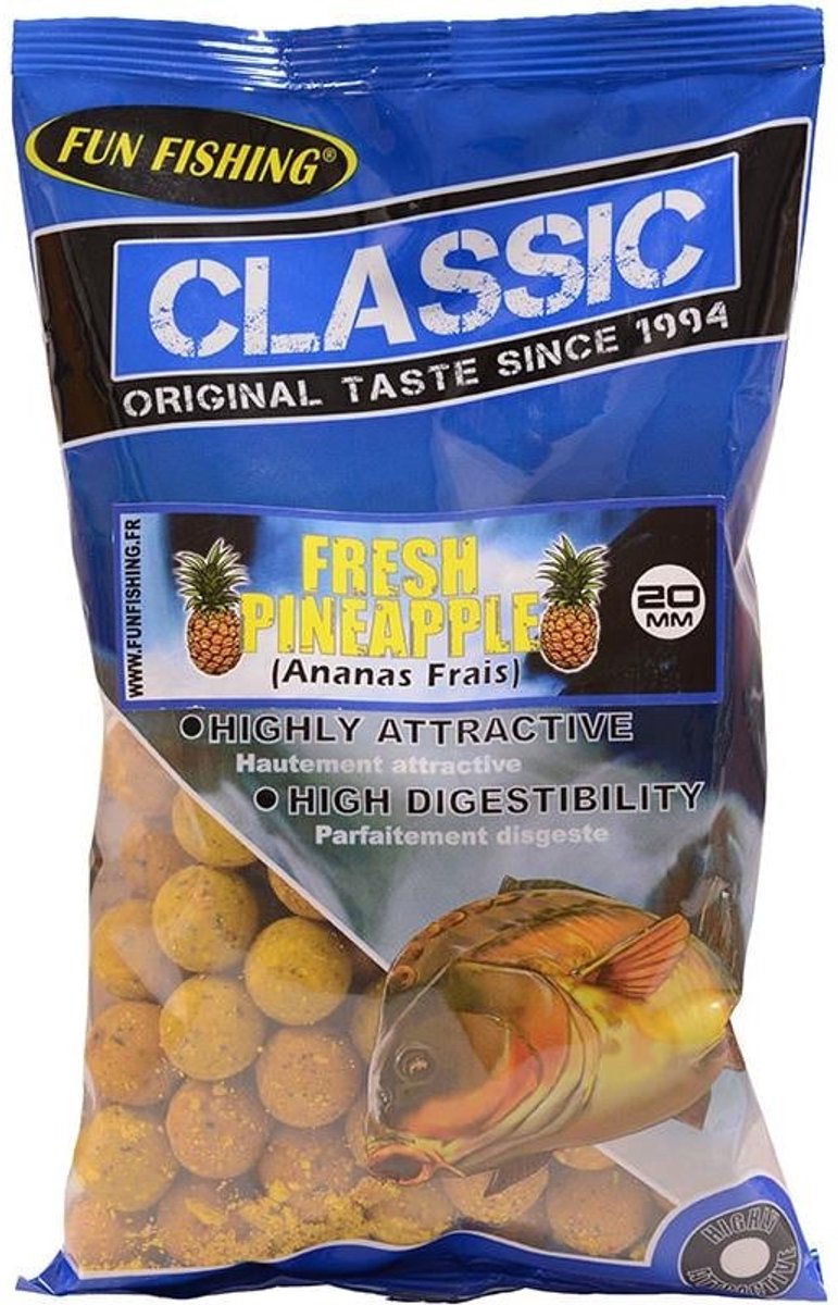 Fun Fishing Classic Boilies 4kg 20mm - Smaak : Crayfish Squid