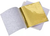 Feuille d'or imitation Knaak - Feuille métallique - 100 feuilles - Or - Papier - 9 x 9 cm