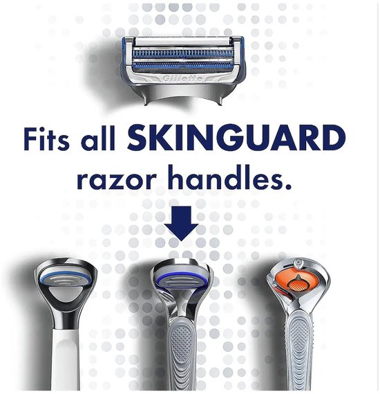 Gillette - Skinguard - Sensitive - Wit - Gevoelige Huid - 5 Stuks