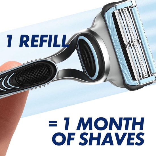 Gillette - Skinguard - Sensitive - Wit - Gevoelige Huid - 5 Stuks