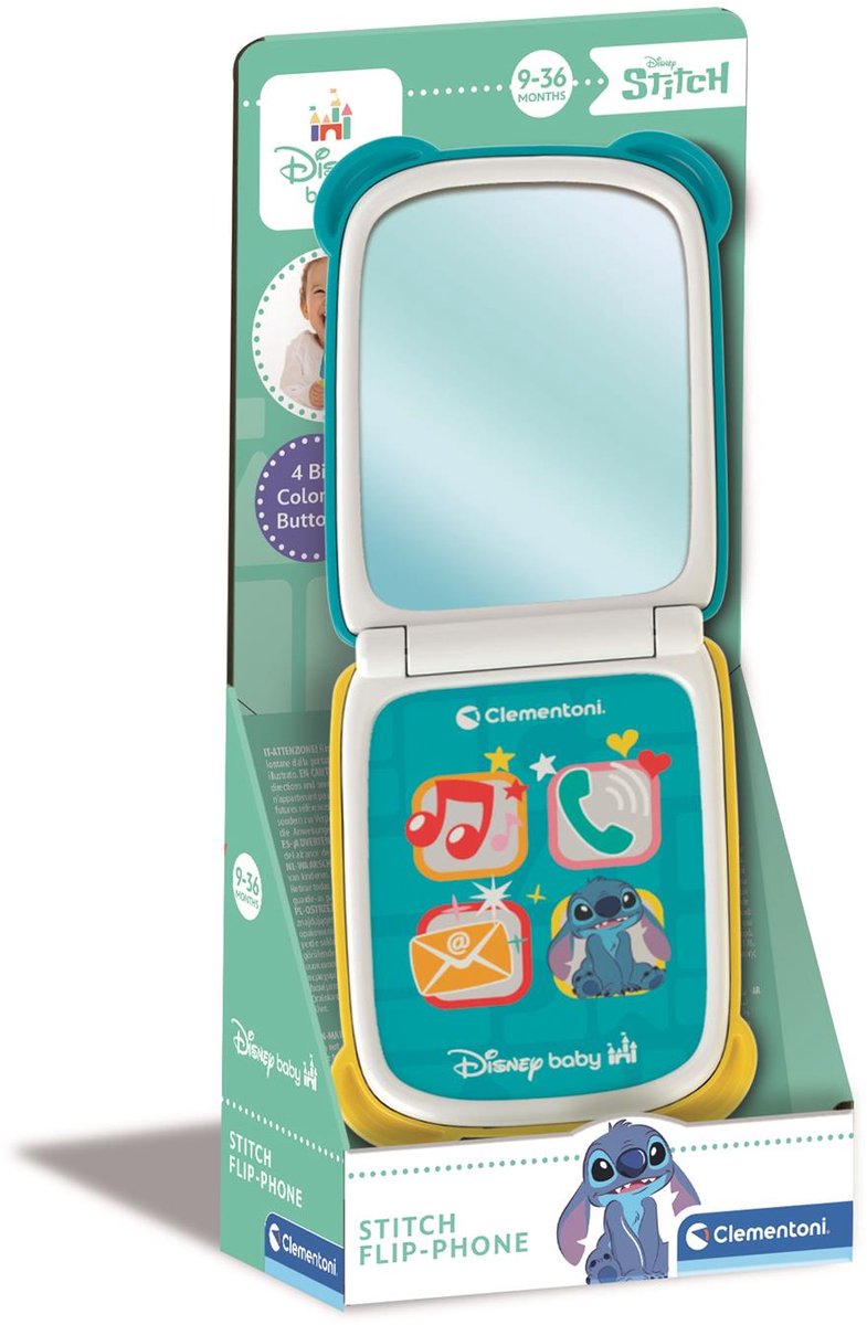 Clementoni Baby Disney Stitch Telefoon Inklapbaar