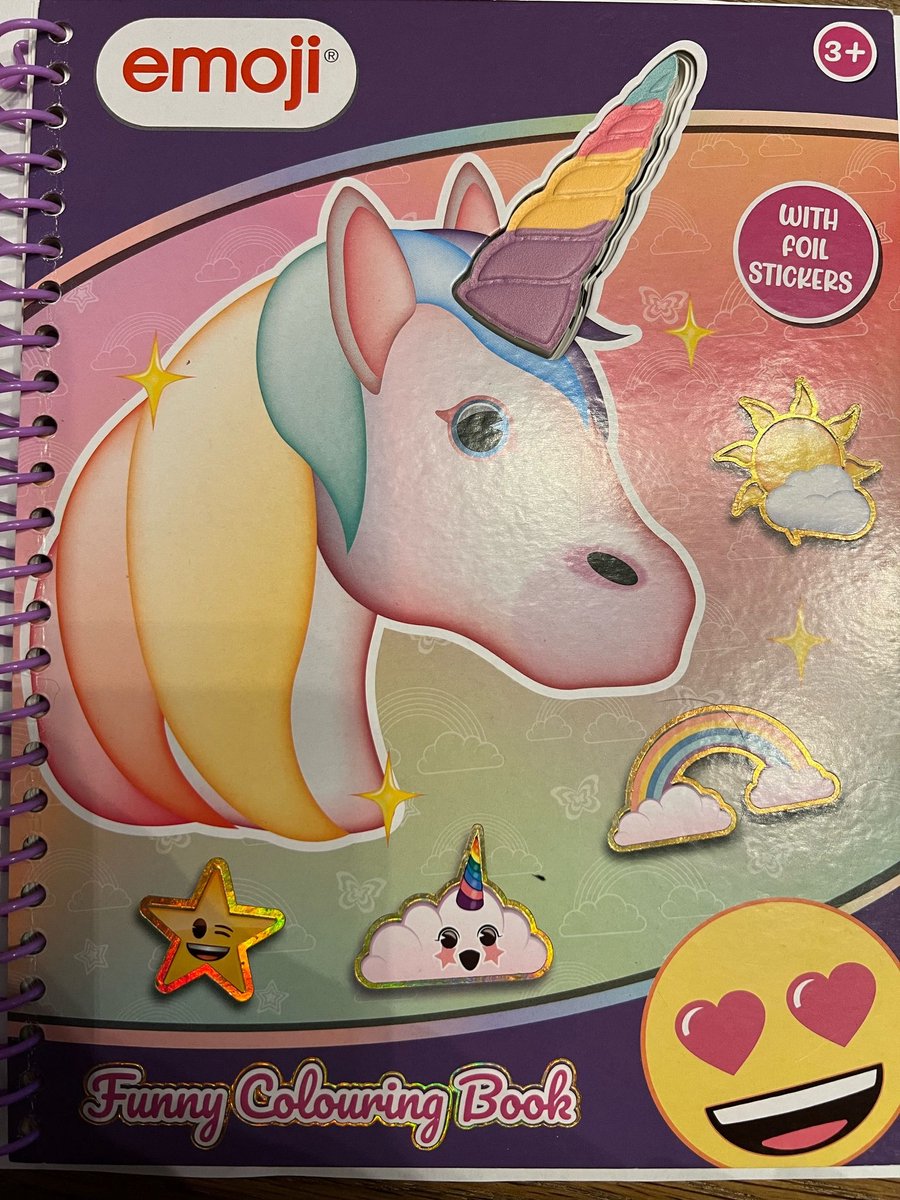 Kleurboek Emoji met sticker vel 15 pagina's aan kleurplaten